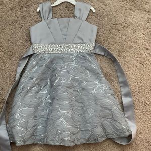 Beautiful silver dress by rare editions